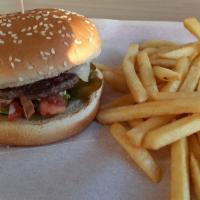 Western Burger · Choice of sesame bun or French roll.