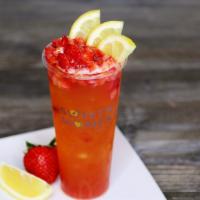 Strawberry Lemonade · Organic green tea with strawberry and lemonade