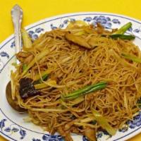 Singapore Rice Noodles
 · serve with pork in curry sauce