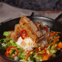 Vietnamese Grilled Pork Sausage Salad · Vietnamese Grilled Pork, Sausage, Romaine Lettuce, Vermicelli Noodle, Roasted Sweet Potato, ...