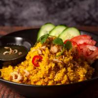 Puffed Turmeric Curry Rice · 