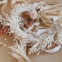 Preserved Head Wreath · Preserved head wreath in neutral or soft tones. Perfect for weddings, baby showers, festival...