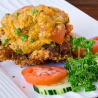 Soft Shell Crab Curry · Mild-medium. Special soft shell crab, lightly floured with egg and fried until crisp and sim...