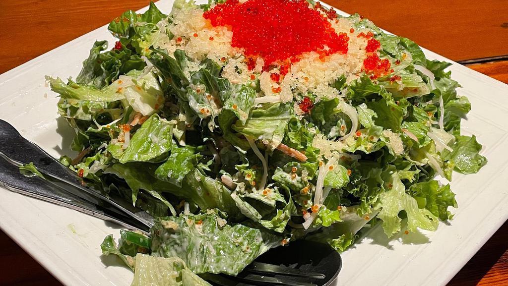 B09. Crab Salad · Green Leaf, Wakame, Spicy Mayonnaise.