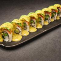 Green Machine W/ Salmon · Tempura fried green bean and green onion, topped with MSC-certified coho salmon, avocado and...