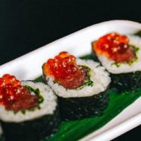 Chef's Snack · Chopped tuna, shiso, ikura