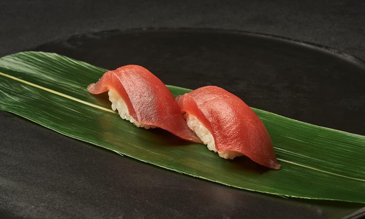 Nigiri Tuna · Served two ways, yakumi, with tosa soy & freshly grated wasabi or neat - served without toppings. 2 pcs.
