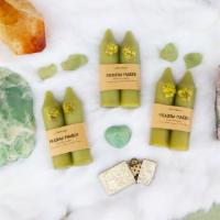 Small Meadow Maiden Altar Candle · These stunning pastel green candles are scented with essential oils to promote the smell of ...