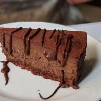 Mousse al Cioccolato · bittersweet chocolate mousse cake, chocolate wafer crust