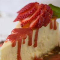 Cheese Cake · new york style cheese cake with berry coulis.