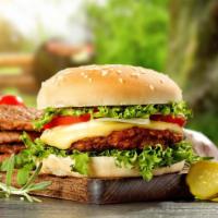 Garden Burger · The house-made popular garden burger that includes morningstar veggie patty, mild cheddar ch...