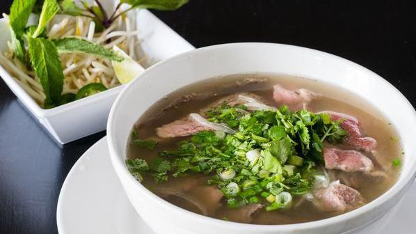 Other Pho · Gluten free. Chicken, seafood, or vegetable pho. Soups are topped with chopped cilantro and onions. Bean sprouts, basil, mint, jalapeño, and lime are served on side.