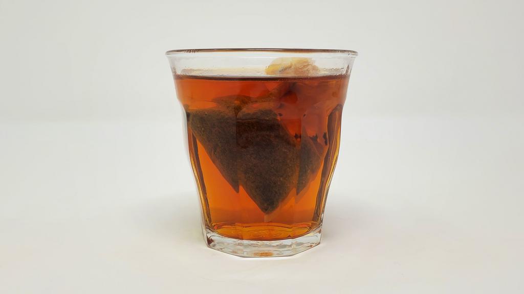 BLACK TEA · choice of black masala chai, with subtle hints of cardamom and cinnamon OR earl grey with bergamot