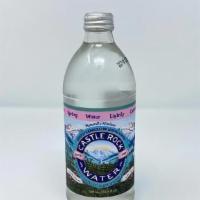 CASTLE ROCK SPARKLING WATER · Sourced from the pure springs of Mt. Shasta, a joint project between the community, the city...