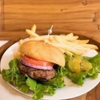 Basic Burger Meal · 6 oz Seasoned Angus Ground Chuck Burger Served with French Fries.