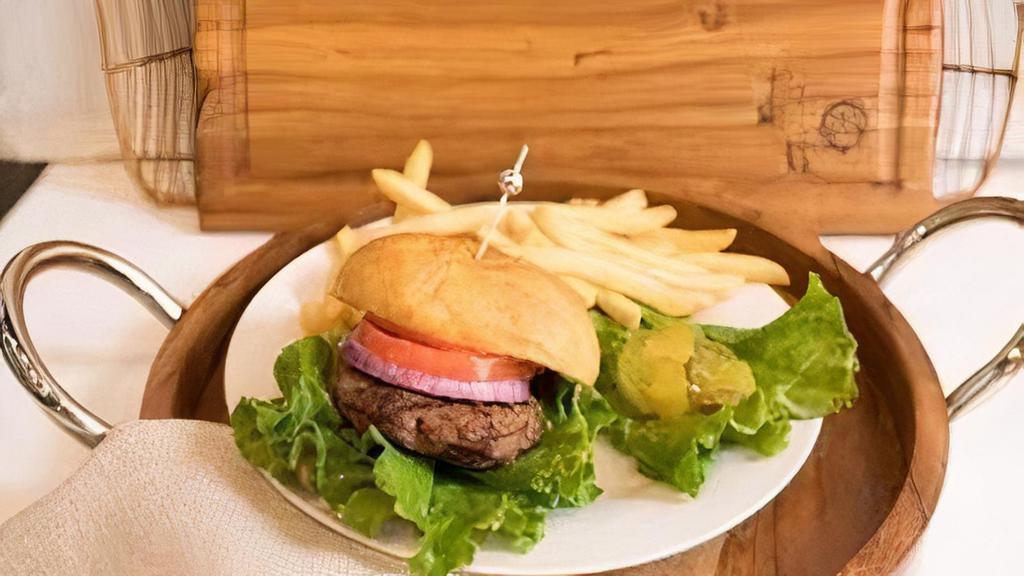 Basic Burger Meal · 6 oz Seasoned Angus Ground Chuck Burger Served with French Fries.