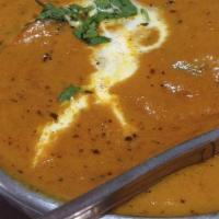 Chicken Tikka Masala · Shredded roasted chicken in tomato and butter cooked with creamy sauce