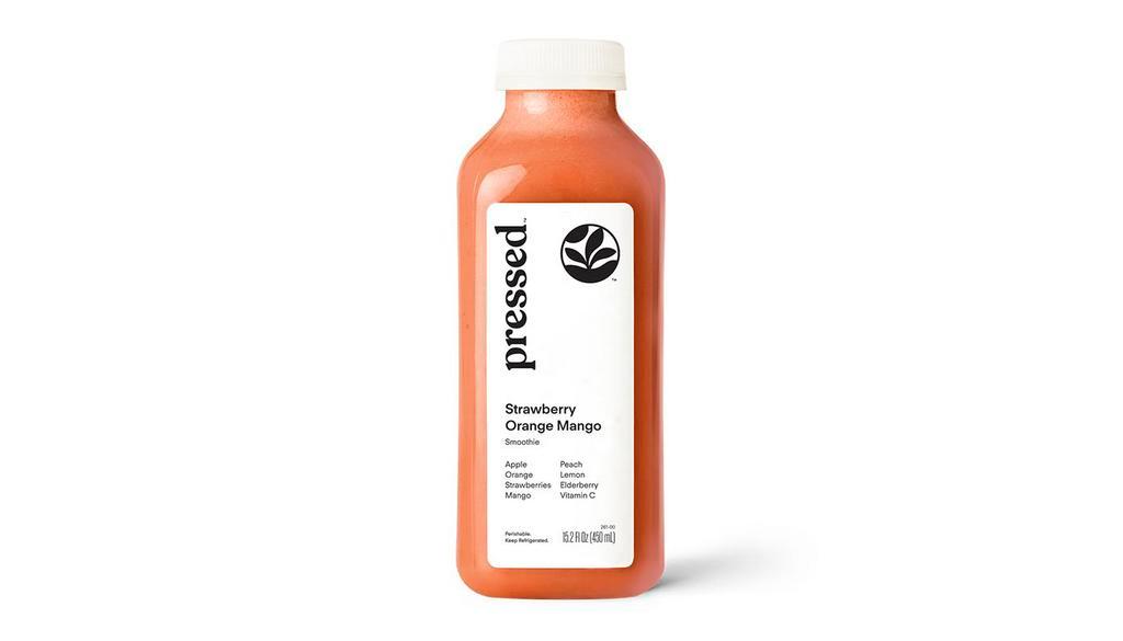 Strawberry Orange Mango  · The fruit-based smoothie is delightfully refreshing thanks to apple, orange, strawberry, mango, and peaches, while lemon, elderberry, and vitamin C boost your system from the inside out.