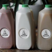 Horchata Half gallon · Housemade dairy based rice milk with cinnamon & vanilla non-pasteurized drink. Please consum...