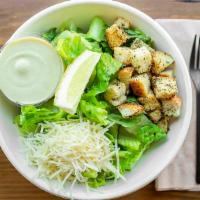 Caesar · Romaine, parmesan cheese, house-made croutons and dressing. Add tri tip , pork, chicken for ...