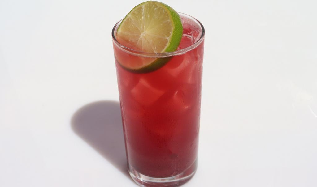 Cherry Limeade · Freshly squeezed limes, sparkling water, and sour cherry preserves, and simple syrup over ice.