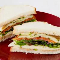 Vegalone · Tomatoes, cucumbers, red onions, organic greens, provolone cheese and balsamic vinaigrette d...