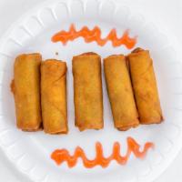 Spring Rolls · 5 deep fried spring rolls with sweet and sour sauce