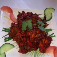 Chicken 65 - New! (gluten free) · A very popular dish from India! .This chicken 65 recipe delivers succulent  pieces of red ho...