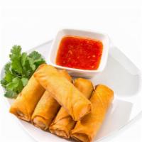 Vegetable Spring Rolls- 6 pcs · Crispy rolls stuffed with  fresh vegetables and deep fried. Served with assorted chutneys.