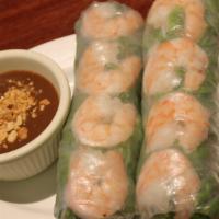 A1. Shrimp Spring Roll (2 Rolls) · Gỏi Cuốn Tôm. Shrimp, vermicelli noodle, bean sprouts, lettuce, rice paper wraps served with...
