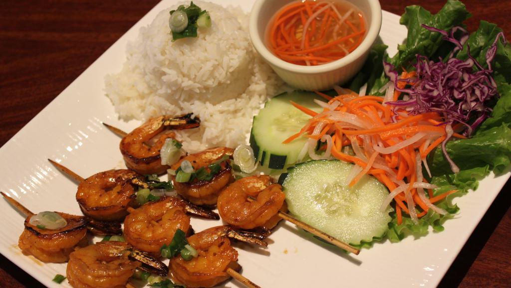 C7. Rice Grilled Shrimp · Cơm Tôm Nướng