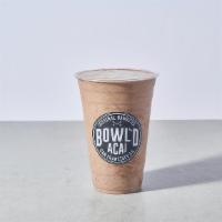 Rocket Fuel · Coffee, banana, peanut butter, vanilla whey protein, chia seed, flaxseed, and house-made alm...
