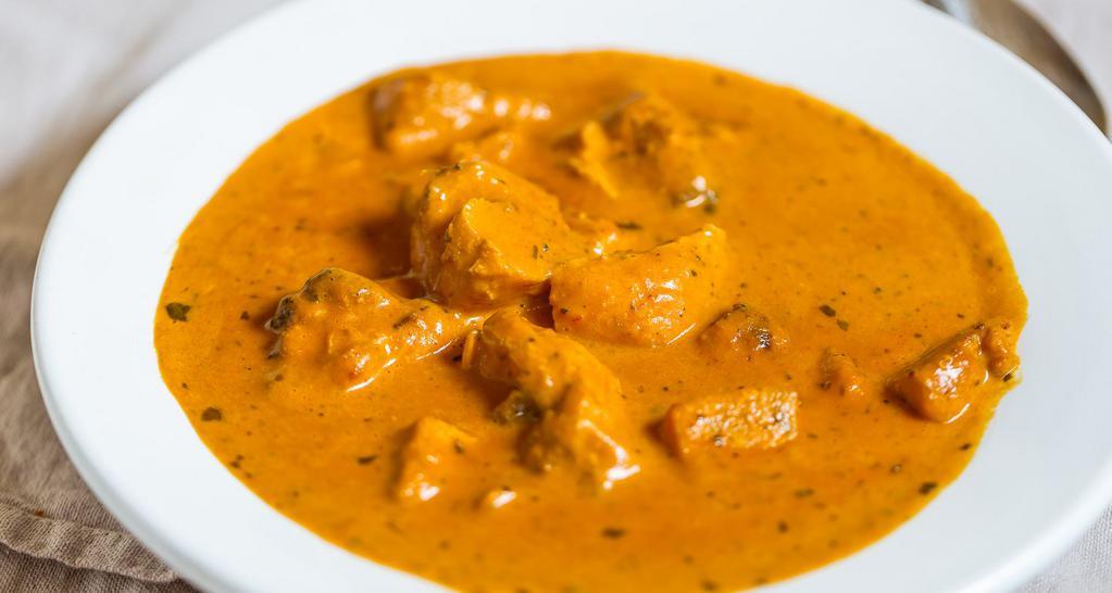 Chicken Tikka Masala · Mild. Boneless chicken cubes cooked w/ special sauce & herbs, a heartful taste to its best.