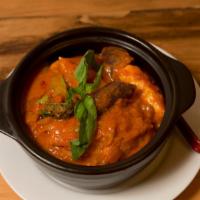 Shambala Curry · Your choice of meat (beef or chicken or lamb or pork) with seasonal vegetables.
