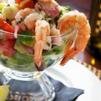 PRAWN COCKTAIL.. · Tiger prawns, salad of bay shrimp, hearts of palm, avocado, cherry tomatoes, red onion, cila...