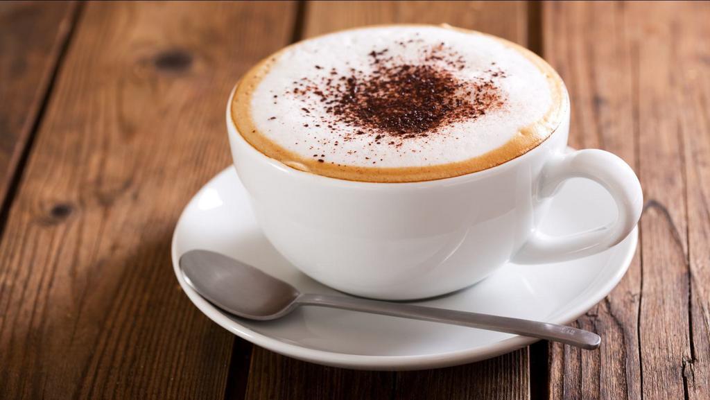 Cappuccino · Coffee made with milk that has been frothed.
