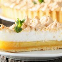 Lemon with Meringue · A buttery short dough tart shell filled with lemon curd, topped with a generous swirl of bak...