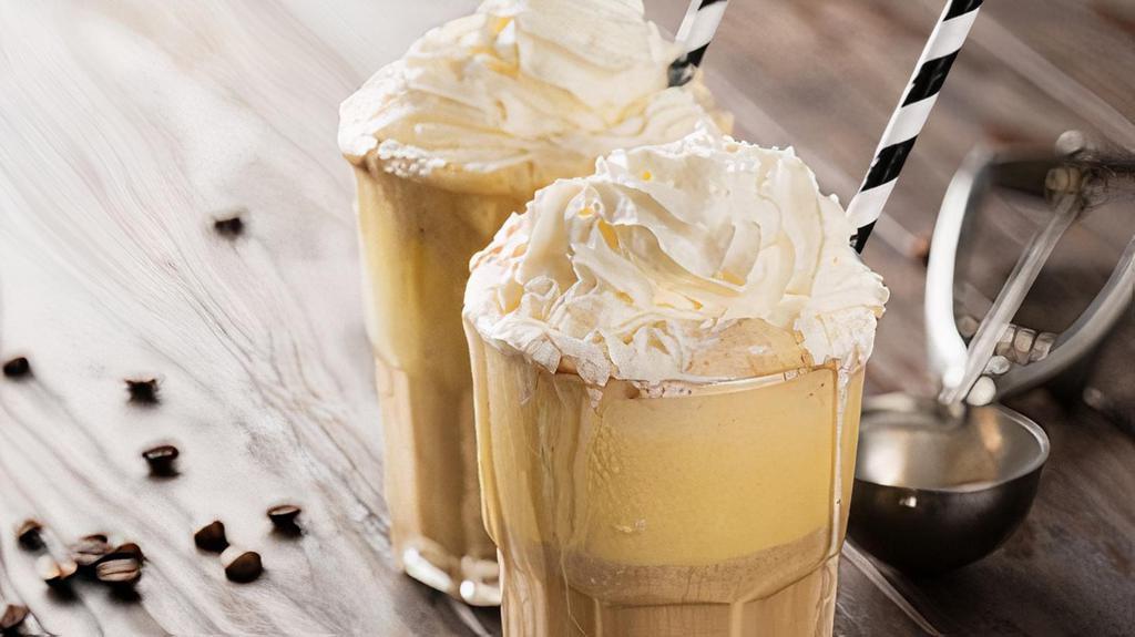 Frappe · 20 oz. blended ice with milk and your pick of one flavor.