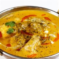 Nawabi murgh Korma  · Boneless free range chicken simmered with nawabi style cooking and ginger garlic yogurt