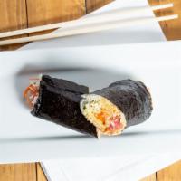 NO.3 Fumotoi · Ahi tuna, sided with sweet corn, jalapeño, kimchee, cucumber, carrots, and cabbage; sauces a...