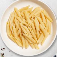 Gather The Penne · Fresh penne pasta cooked with your choice of sauce, veggies, and meats, topped with black pe...