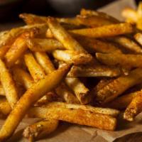 Cajun Fries · Deep fried golden crisp fries tossed in a Cajun seasoning.