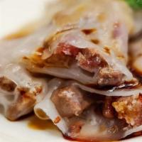 27. Bánh Cuốn Chả Lụa / Steamed Rice Crepe with Pork · 