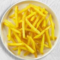 Fries Fries & Shine · Vegetarian. Idaho potato fries cooked until golden brown and garnished with salt.