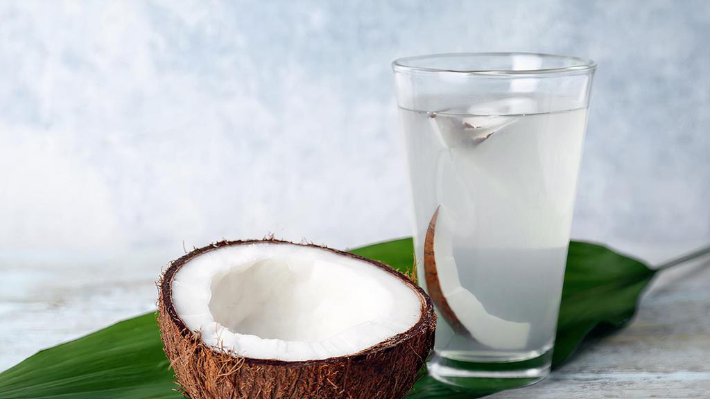 Coconut Water · Fresh coconut water. Served cold.
