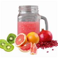 Splash Vitality · (24 oz.) Juiced Pomegranate, Tangerine and 
Kiwi blend with Ice.