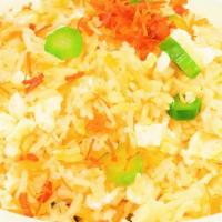 Fried Rice with Dried Scallop and Egg White 瑤柱蛋白炒飯  · 