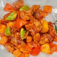 Sweet and Sour Spareribs 港式生炒骨 · Stir fried spareribs with fresh pineapple in homemade sweet and sour sauce.