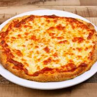 Margherita pizza · Mozzarella & cheddar cheese with tomato sauce.