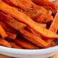 Sweet Potato Fries · Sweet potato fries in our unique seasoning served with Tiger Ranch on the side